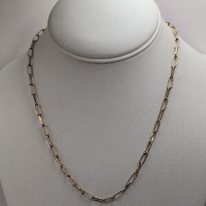 J. Crew Gold Paperclip Link Necklace